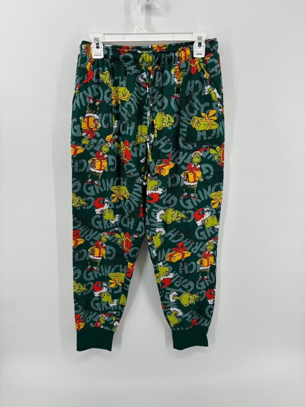 Grinch Themed Pajama Pants - Green and Red